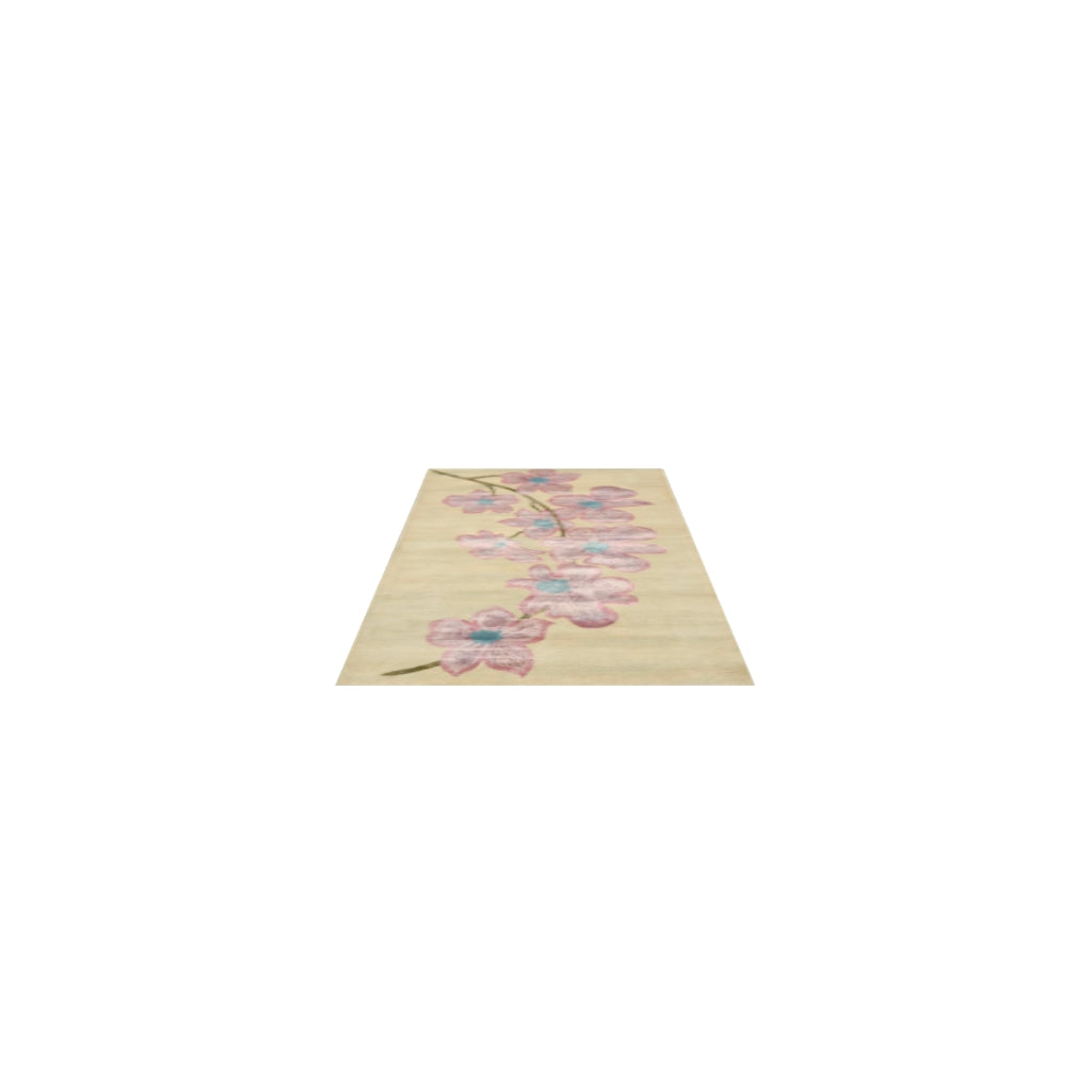 3D model of geranium rug - View in your room